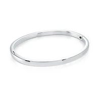 4mm Stainless Steel Bangle Bracelet - 6.5