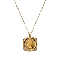 Pendentif Feuille d'Érable (FÉO) en Or 24K et Chaîne en Or 18K - 18