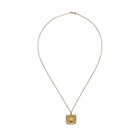 Pendentif Feuille d'Érable (FÉO) en Or 24K et Chaîne en Or 18K - 18