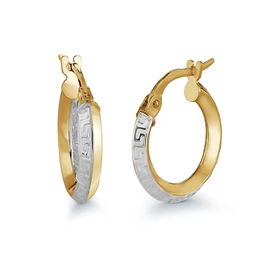 Hoop earrings for woman - 10K Gold