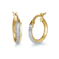 Hoop earrings for woman - 10K Gold