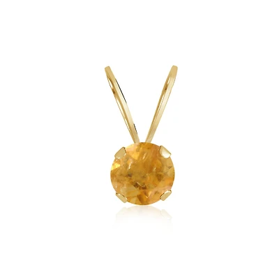 Pendentif pour enfant avec topaze véritable - Or jaune 14K. Color: jaune | Doucet Latendresse