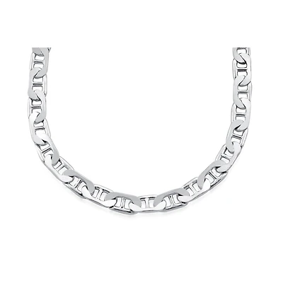 20'' Marina (Gucci style) Chain for men - Sterling Silver. Color: silver | Doucet Latendresse