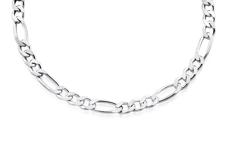 Chaine Figaro 20'' - Argent Sterling. Color: argent | Doucet Latendresse