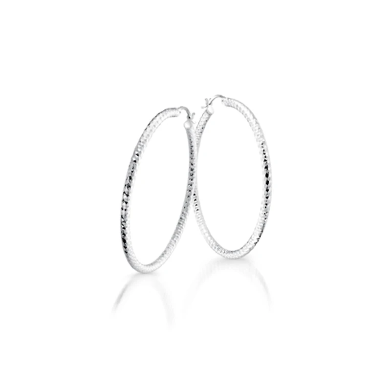 Lady's hoop earrings