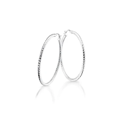 Lady's hoop earrings
