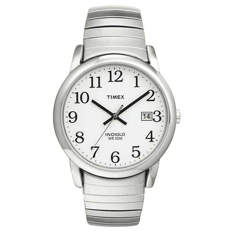 Montre Timex pour homme - Bracelet extensible en acier inoxydable. | Doucet Latendresse