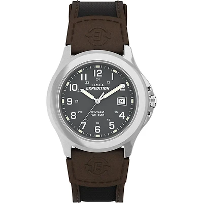 Timex Watch Expedition Metal Field with Brass Case and Leather Bracelet - 40mm | Doucet Latendresse