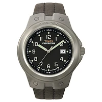 Timex Expedition Black Dial Watch – 43mm, 100m Water Resistant, Date Display, Indiglo | Doucet Latendresse