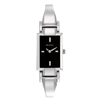 Bulova watch with quartz movement for women - Stainless steel. | Doucet Latendresse
