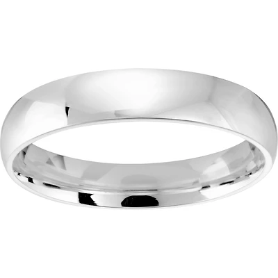 Comfort band for man - 10K white Gold 5mm. Color: | Doucet Latendresse