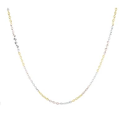 Chain 3-tone 20 inches in 10K gold. Color: 3 tone | Doucet Latendresse