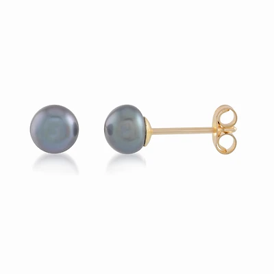 fresh water pearl stud earrings 5mm