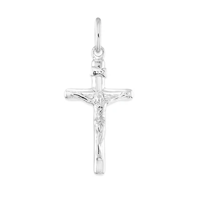 Cross Pendant in Sterling Silver - 30x16mm. Color: silver | Doucet Latendresse