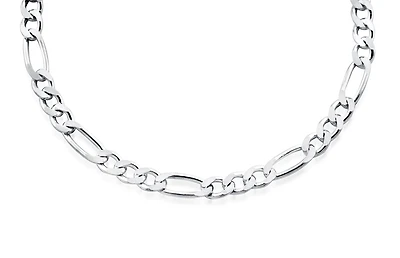 Chaîne Figaro  20'' pour homme - Argent sterling. Color: argent | Doucet Latendresse
