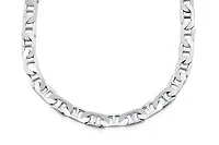 Chaîne marina (style Gucci) 16'' - Argent sterling. Color: argent | Doucet Latendresse
