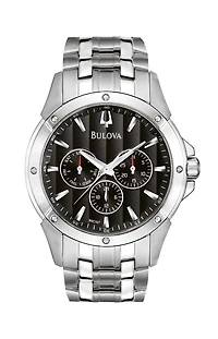 Bulova watch with quartz movement for men - Stainless steel. | Doucet Latendresse