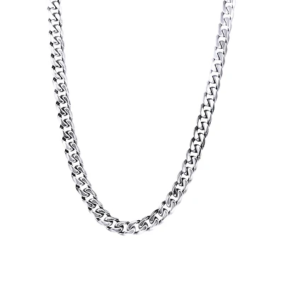 22'' Curb chain - Stainless steel. Color: silver | Doucet Latendresse