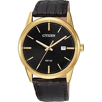Citizen Watch with Leather Bracelet and Stainless Steel Case - 39mm | Doucet Latendresse