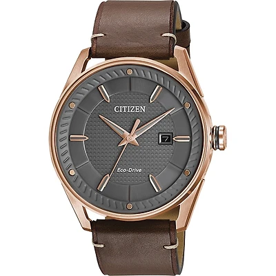 Citizen Watch Weekender with Leather Bracelet and Stainless Steel Case - 42mm | Doucet Latendresse