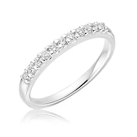 Jonc Semi-Éternité en Or 10K Serti de Diamants