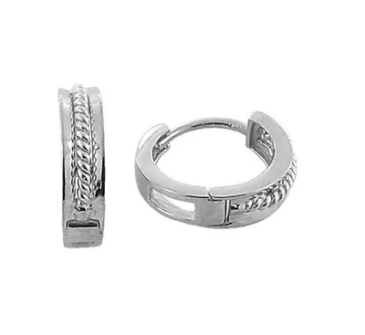 Huggies style earrings - Sterling silver. Color: silver | Doucet Latendresse