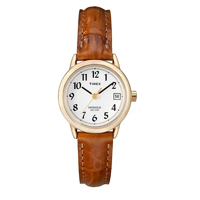 Timex watch with quartz movement for women - Leather band | Doucet Latendresse