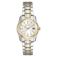 Bulova watch with quartz movement for women - Silver dial | Doucet Latendresse
