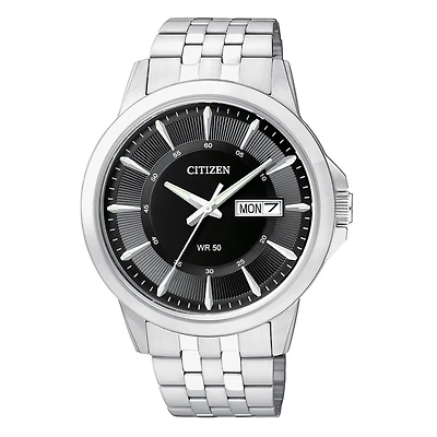 Citizen watch for men with quartz movement  - Black dial with | Doucet Latendresse