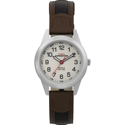 Timex Watch Expedition Field Mini with Brass Case and Leather Bracelet
