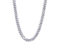 Chaîne gourmette 24'' pour homme - Acier inoxydable. Color: argent | Doucet Latendresse