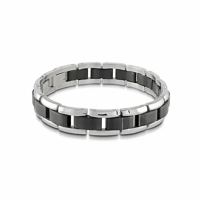 Bracelet pour homme - Acier inoxydable 2-tons. Color: 2 tons | Doucet Latendresse