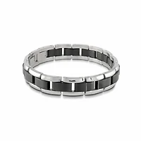 Bracelet pour homme - Acier inoxydable 2-tons. Color: 2 tons | Doucet Latendresse