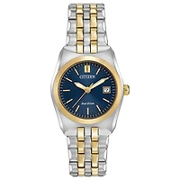 Citizen Eco-Drive watch for women - Blue dial with mineral crystal | Doucet Latendresse
