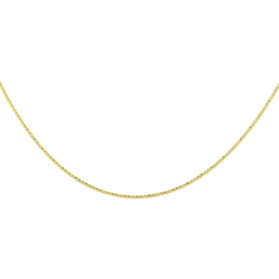 18'' Diamond cut chain  - 10K yellow Gold. Color: yellow | Doucet Latendresse