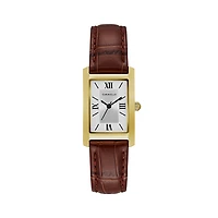 Caravelle Watch Dress with Leather Bracelet and Stainless Steel Case - 21mm | Doucet Latendresse