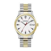 Montre Caravelle NY pour hommes - Acier inoxydable 2 tons & Bracelet extensible | Doucet Latendresse