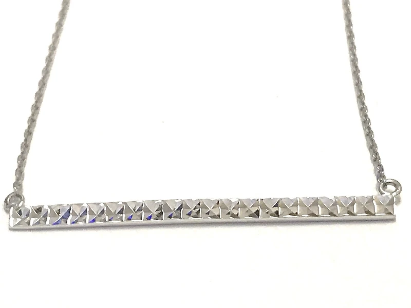 Collier barre - Argent sterling. Color: blanc | Doucet Latendresse