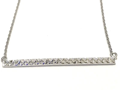 Collier barre - Argent sterling. Color: blanc | Doucet Latendresse