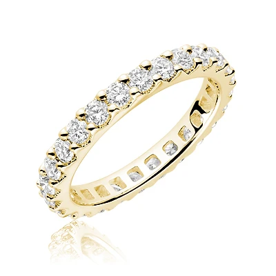 Eternity band for woman - 14K yellow gold & Diamonds T.W. 50 carat. Color: yellow | Doucet Latendresse