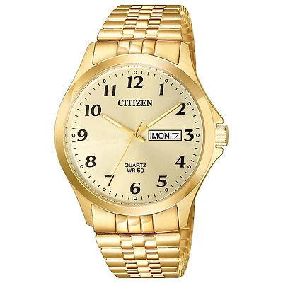 Montre Citizen pour homme - Acier inoxydable de ton or & Cadran champagne (BF5002-99P) | Doucet Latendresse