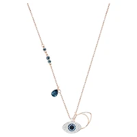 Collier Symbolica Evil Eye en Métal Plaqué Or Rose avec Cristaux Swarovski - 15