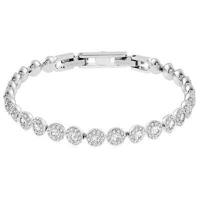 Swarovski Angelic Bracelet, White, Rhodium Plating. Color: white | Doucet Latendresse