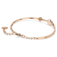 Bracelet-jonc Symbolica Evil Eye en Métal Plaqué Or Rose avec Cristaux Swarovski - 6.25