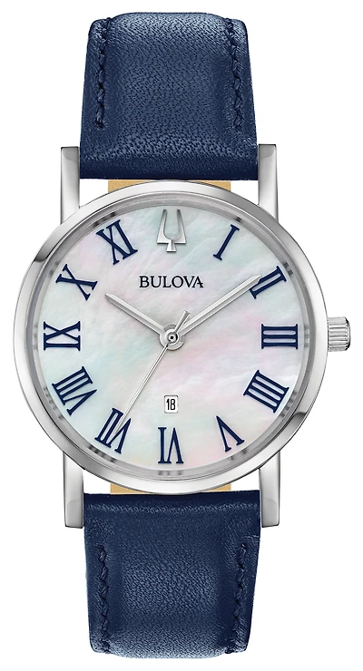 Bulova Watch for Women - Stainless steel & White mother-of-pearl dial with roman markers | Doucet Latendresse