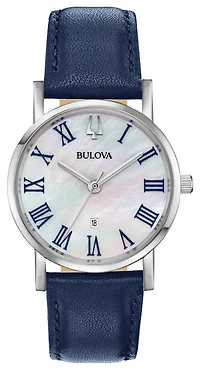 Bulova Watch for Women - Stainless steel & White mother-of-pearl dial with roman markers | Doucet Latendresse