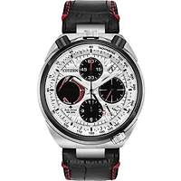 Montre Citizen Promaster Tsuno Chrono Racer avec Bracelet en Cuir et Boitier en Acier Inoxydable - 45mm | Doucet Latendresse