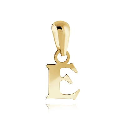 Pendentif lettre ''E'' pour enfant - Or jaune 10K. Color: jaune | Doucet Latendresse