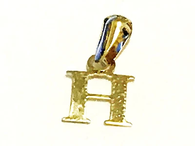 Letter ''H'' pendant for child - 10K yellow Gold. Color: yellow | Doucet Latendresse