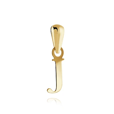 Letter ''J'' pendant for child - 10K yellow Gold. Color: yellow | Doucet Latendresse